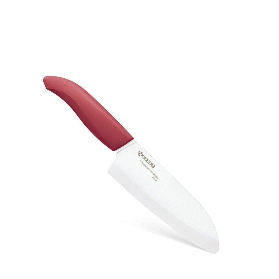 Kyocera 5.5" Advanced Ceramic Santoku Knife - Red (FK-140 WH-RD)