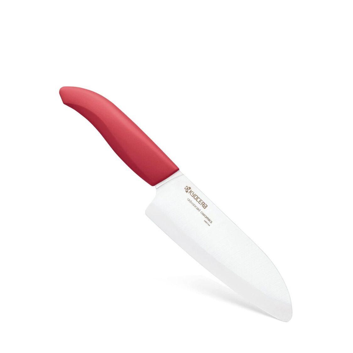 Kyocera 5.5" Advanced Ceramic Santoku Knife - Red (FK-140 WH-RD)