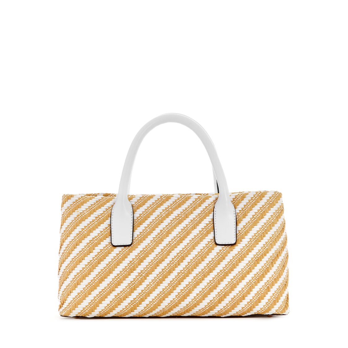 Guess Simona Small Satchel - Natural/White