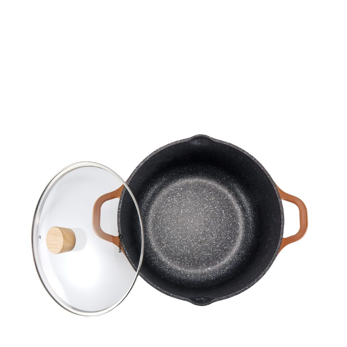 La Gourmet Shogun Morandi 28cm Marble Die-cast Casserole With Steamer