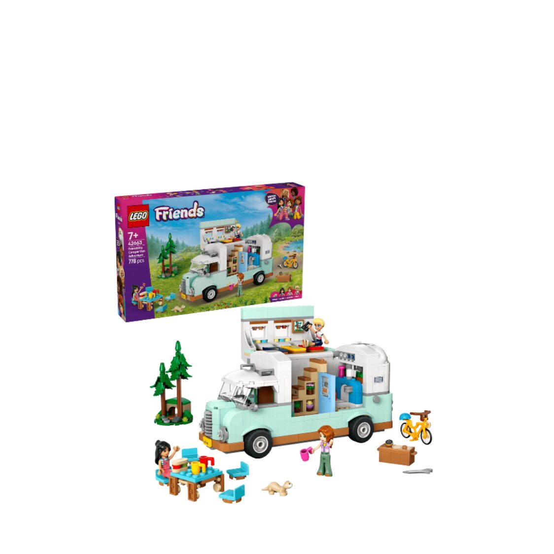 Lego Friendship Camper Van Adventure 42663