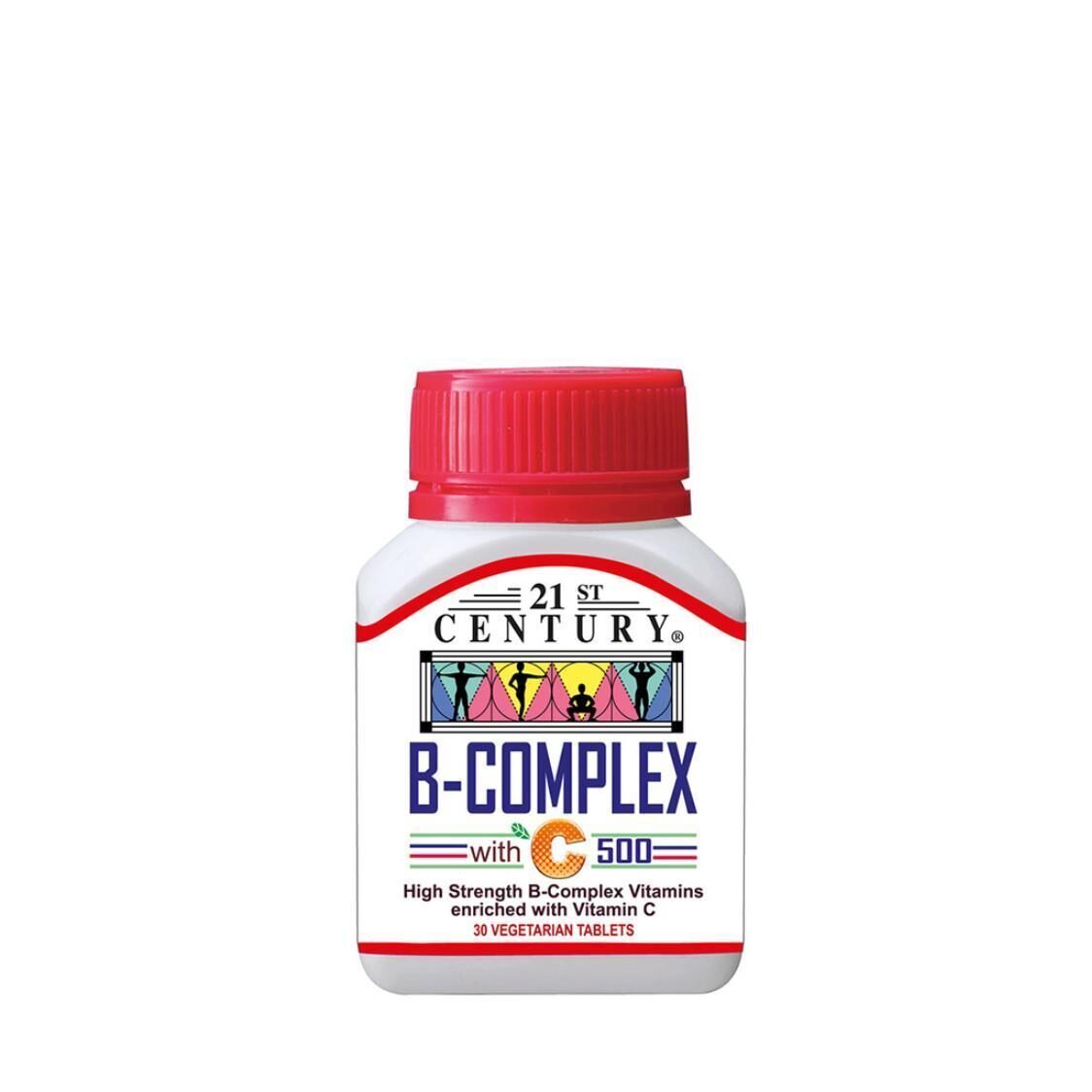 21st Century B Complex With C 500mg, 30S
