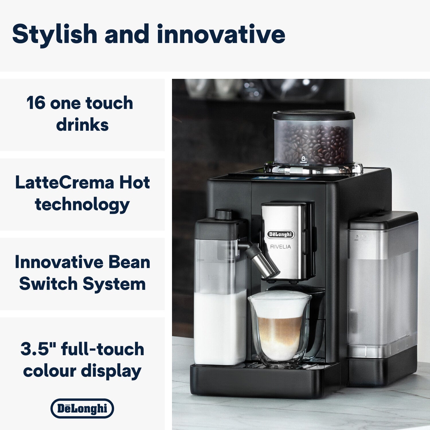 Delonghi Coffee Machine Fully-Auto Rivelia