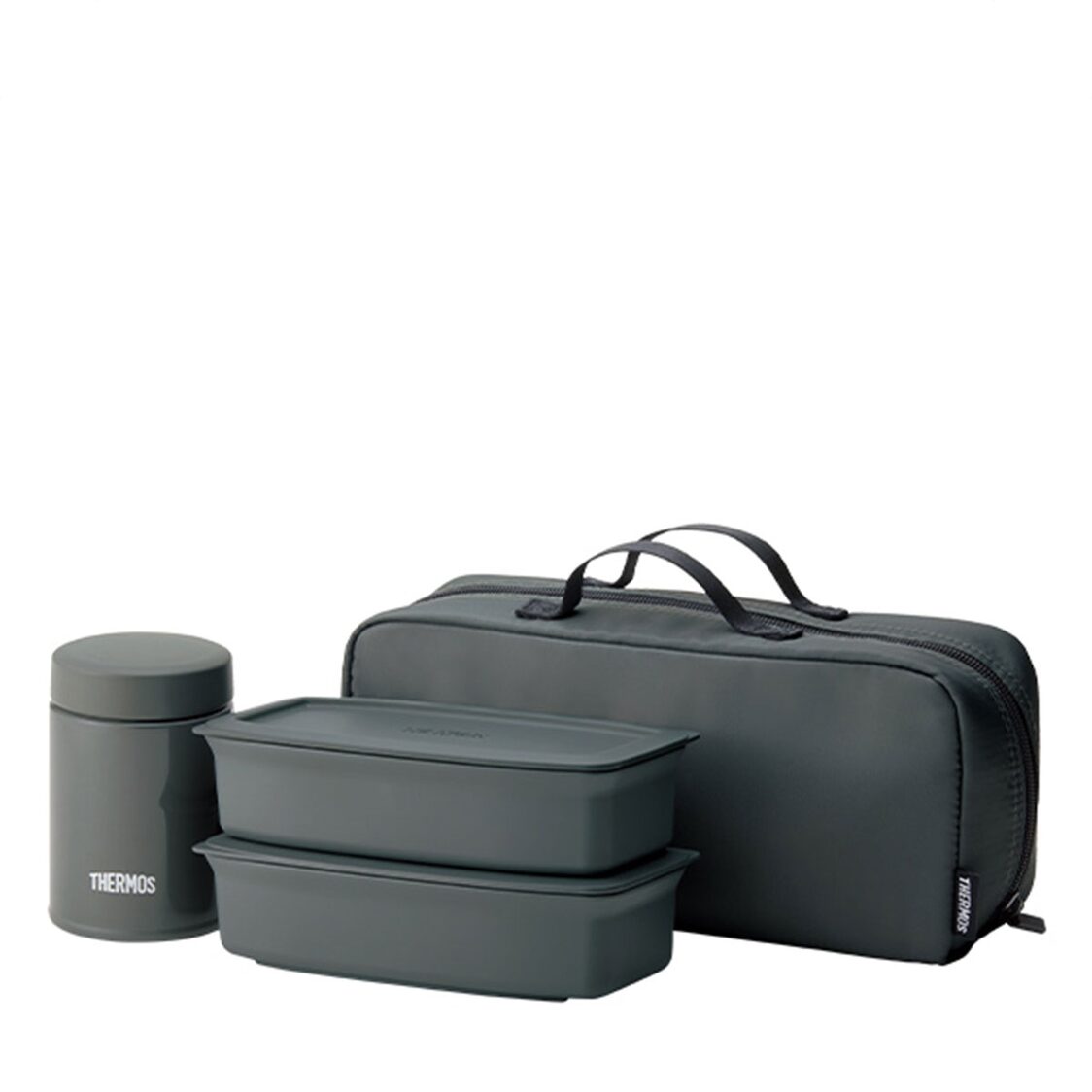 Thermos Food Jar and Bento Lunch Set with Bag 1.0L  (JEA-1000 DGY)