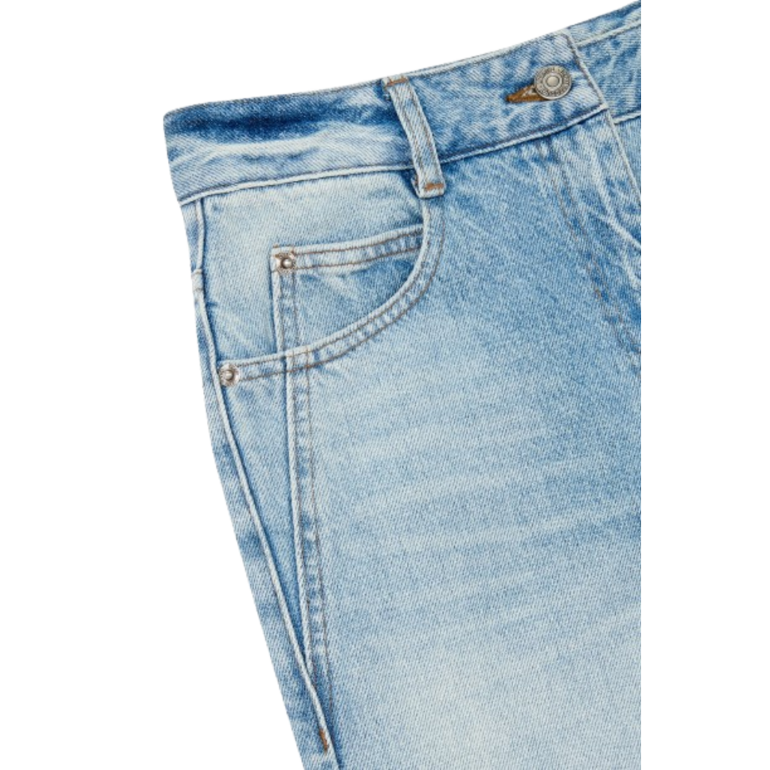 Voice Of Voices Cutting Detailed Wide Denim Pants Blue