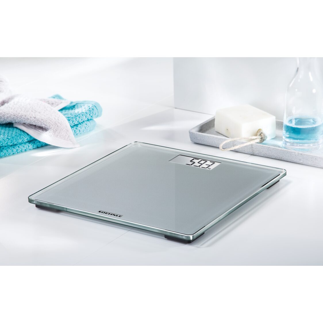 Soehnle Style Sense Compact 300 Bathroom Scale - Grey 63852