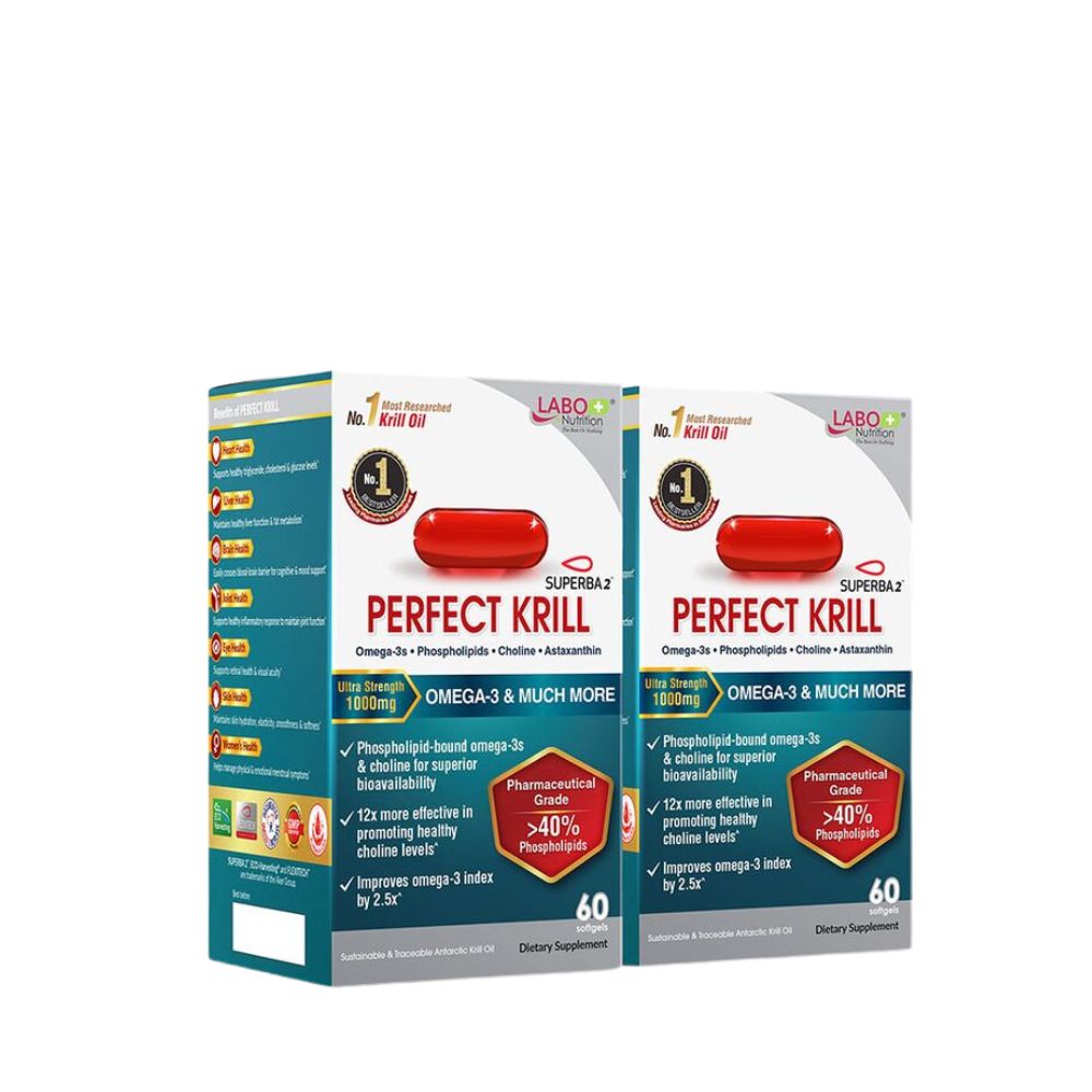 Labo Nutrition Perfect KRILL OIL 60 Softgels Twin Pack