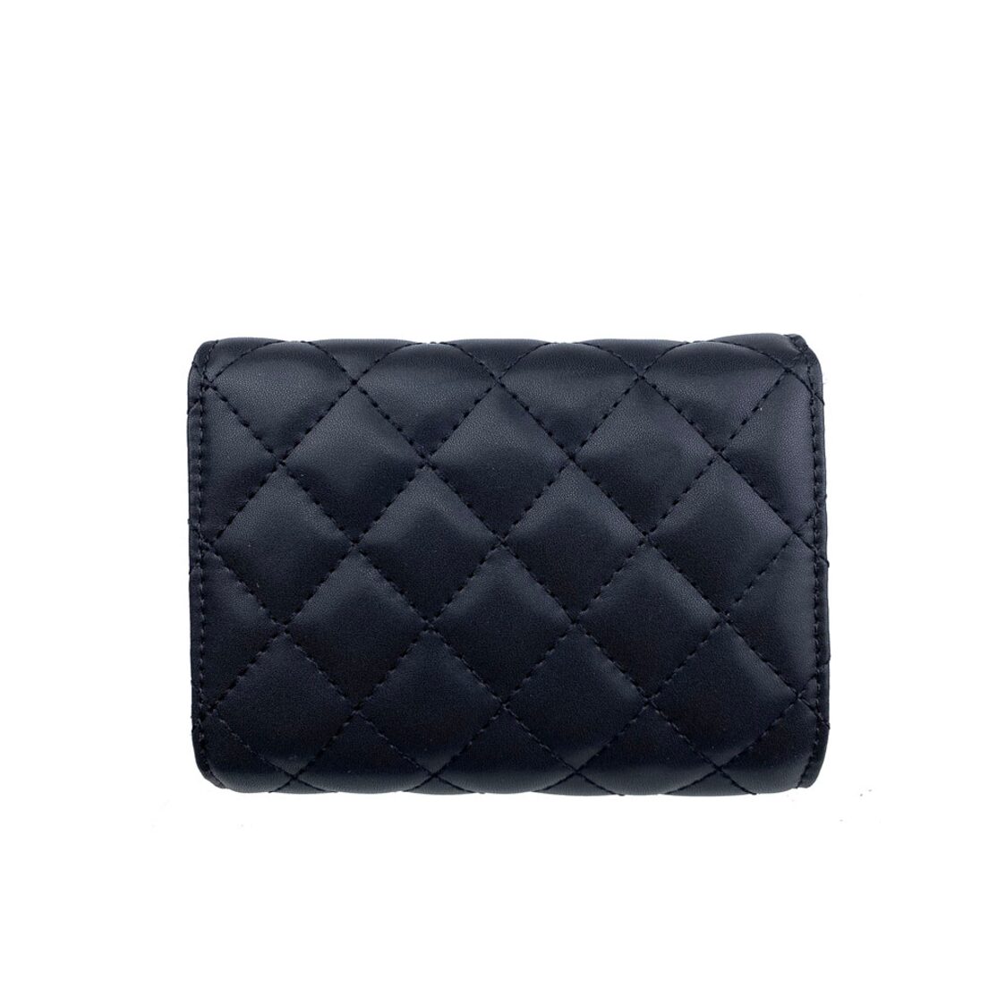 Mel&Co Quilted Half Flap Mid-Size Wallet