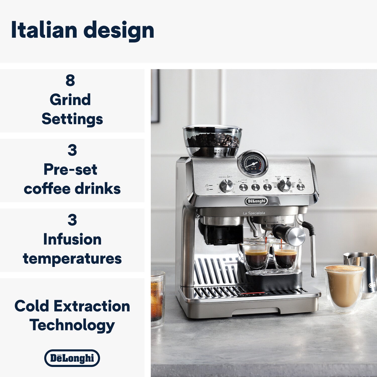 Delonghi Coffee Machine Esp-pump Grinder La Specialista Arte Evo (EC9255.M)