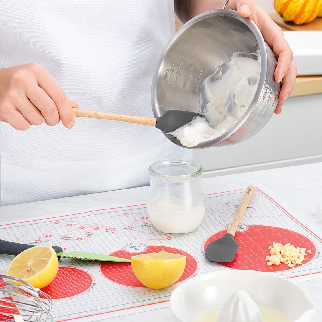 Tovolo Flex-Core WHandled Mini Spatula & Spoonula Set of 2