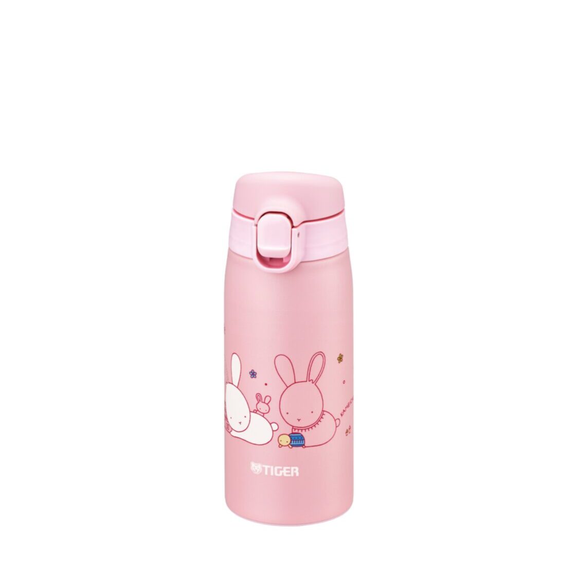 TIGER Double Stainless Steel Bottle 350ml - Rabbit (MCT-A035 P)