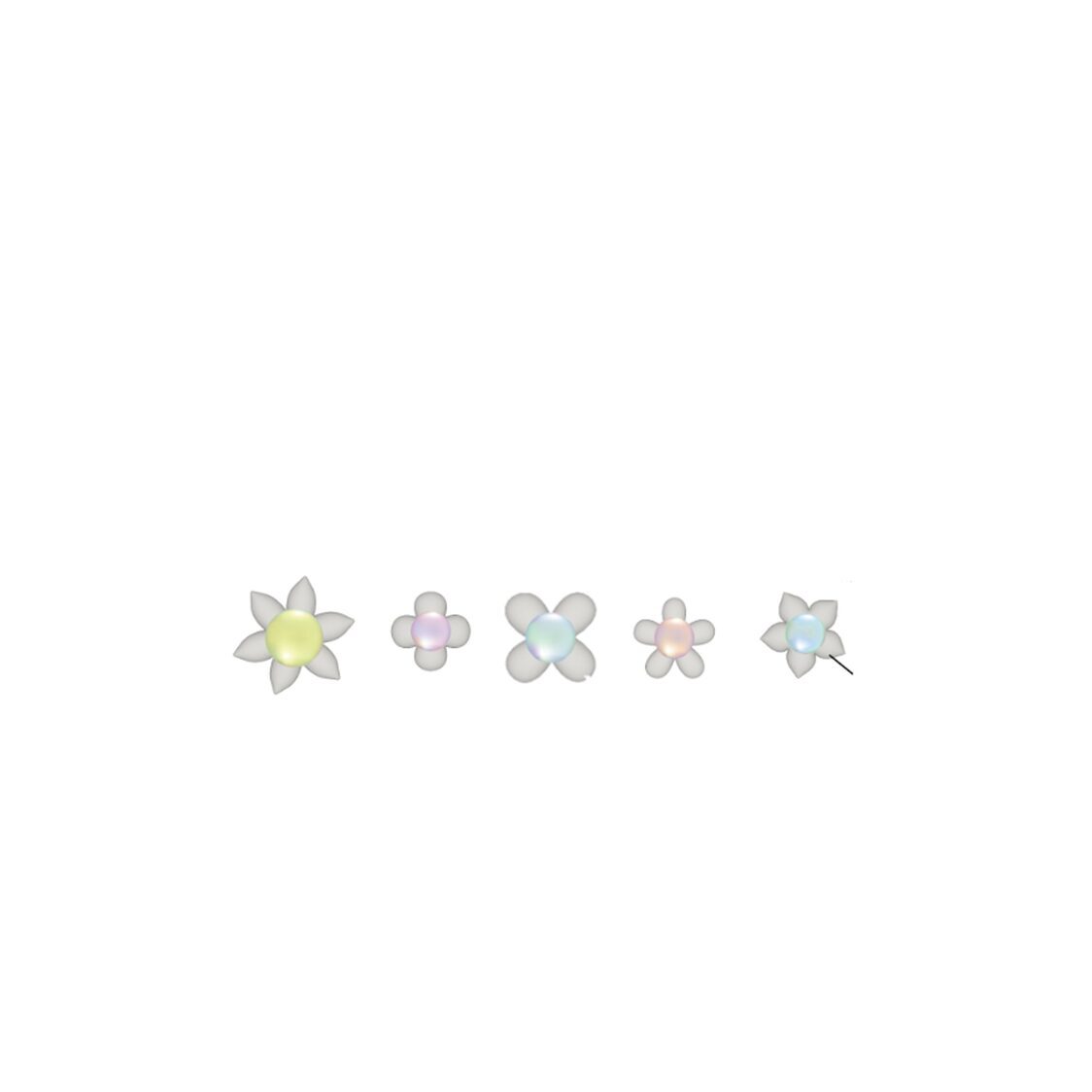 Crocs Iridescent Flowers 5 Pack