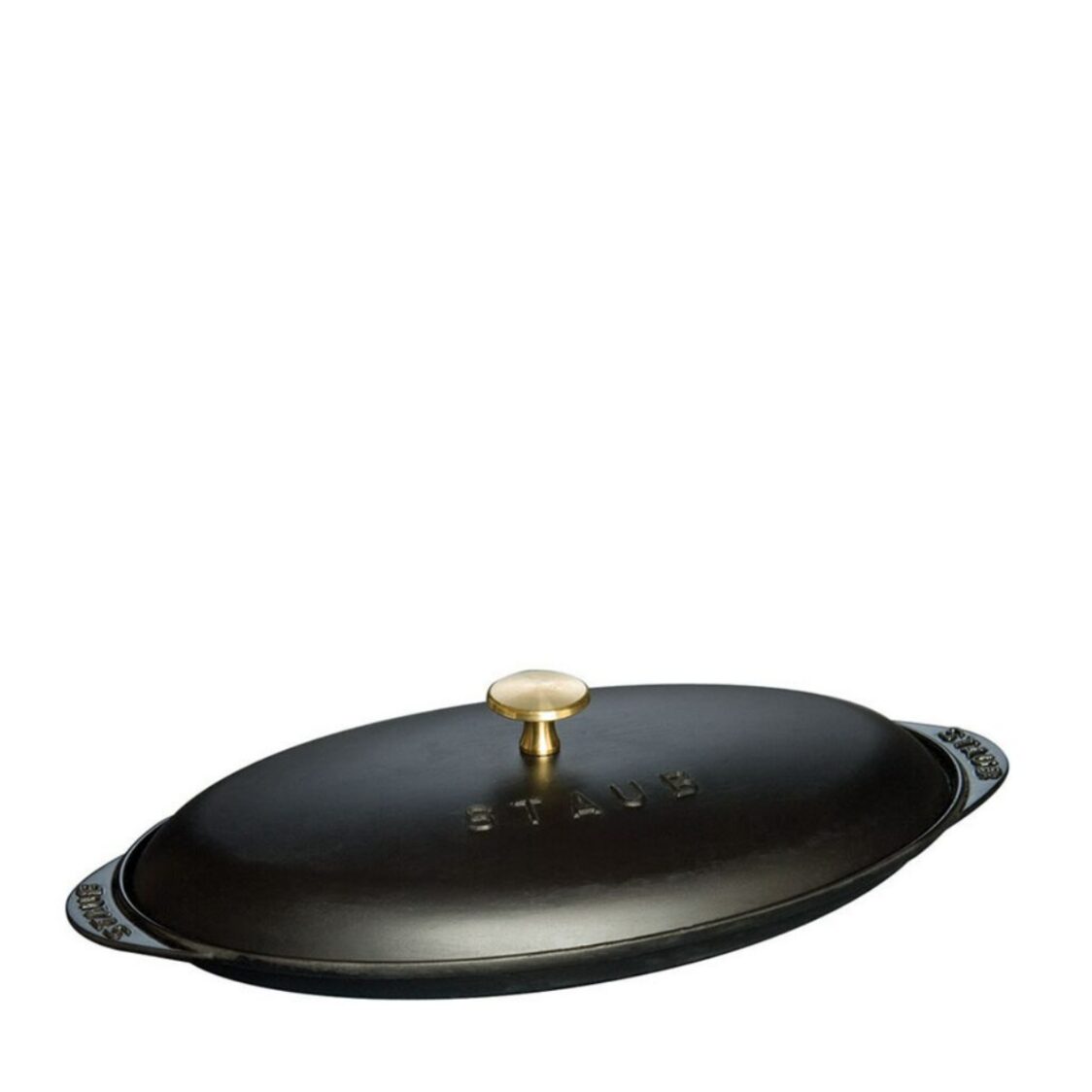 Staub Special Oval Fish Plate With Chistera Lid 31cm - Matt Black (1332125)