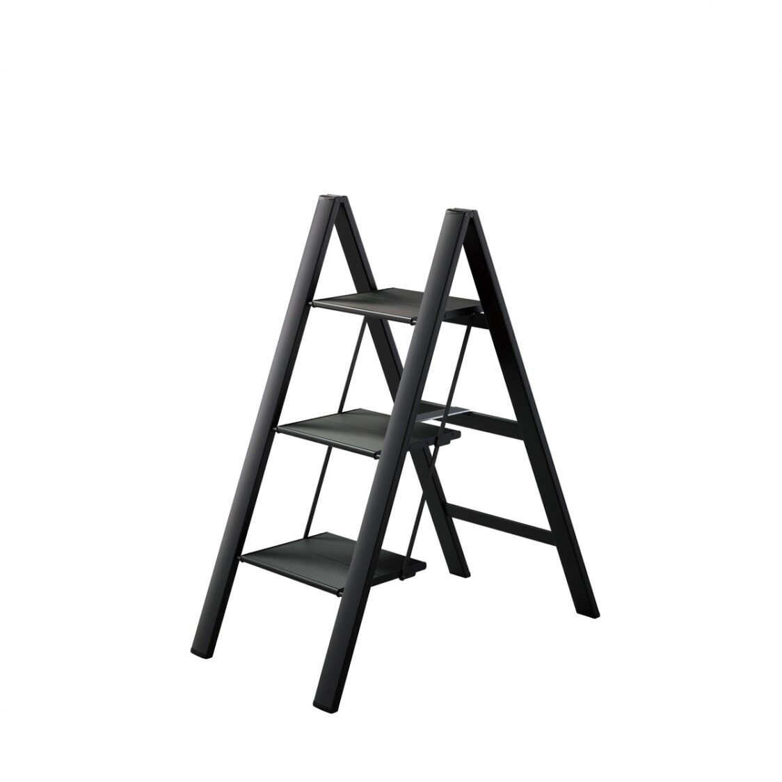 Lucano Slim Step Alum 3 Stepstool Ladder ML8BKA