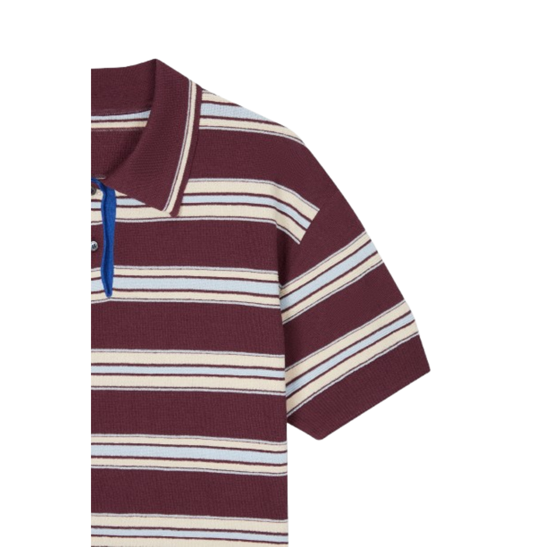 Voice Of Voices Stripe Collar Knit Brown