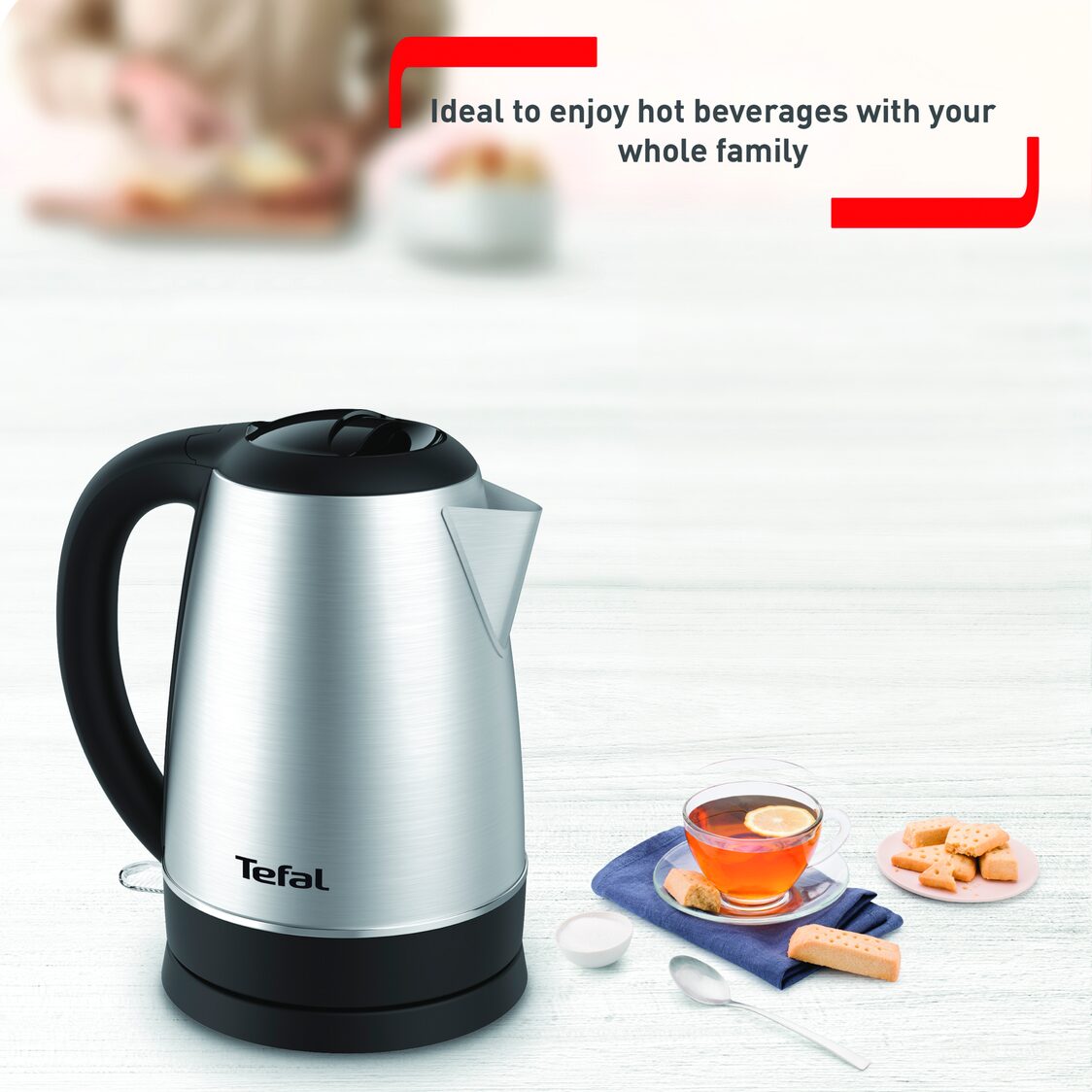 Tefal Kettle Handy 1.7L Stainless Steel (KI800)