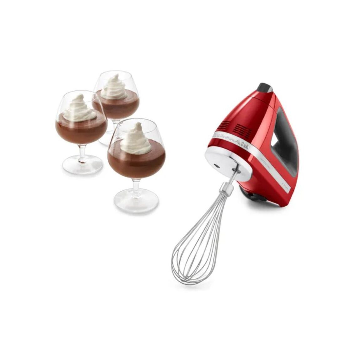 Kitchenaid 9 Speed Hand Mixer - Empire Red (5KHM9212BER)