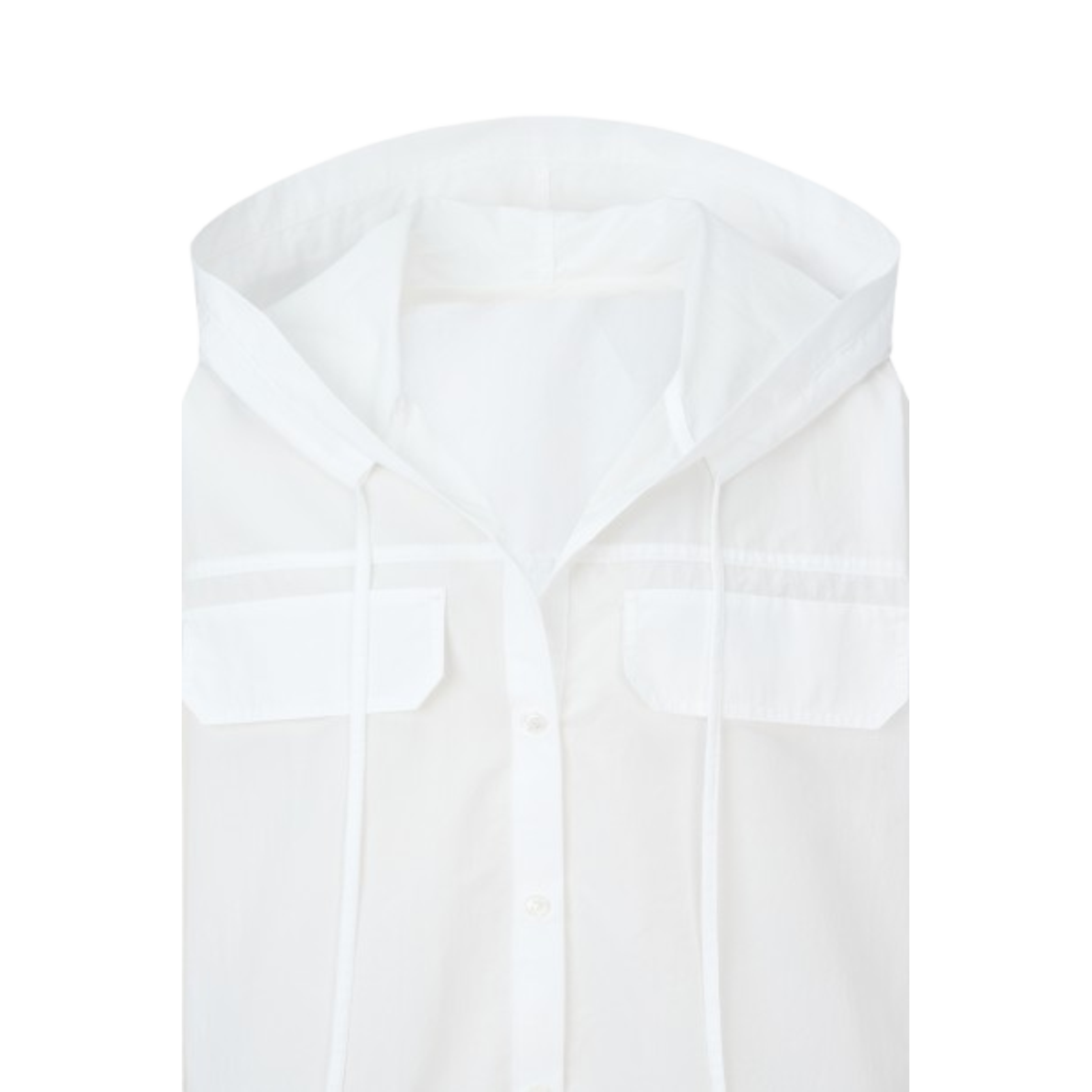 Voice Of Voices Fake Pocket Shirts Jumper White