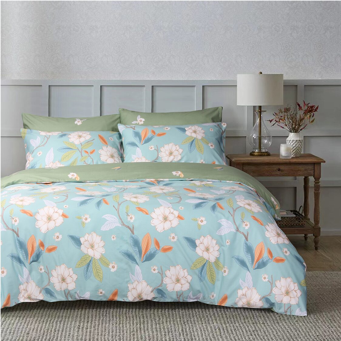 Eurotex Artist 1200TC 100% Cotton Fitted Sheet Set / Bed Set - Cadetto