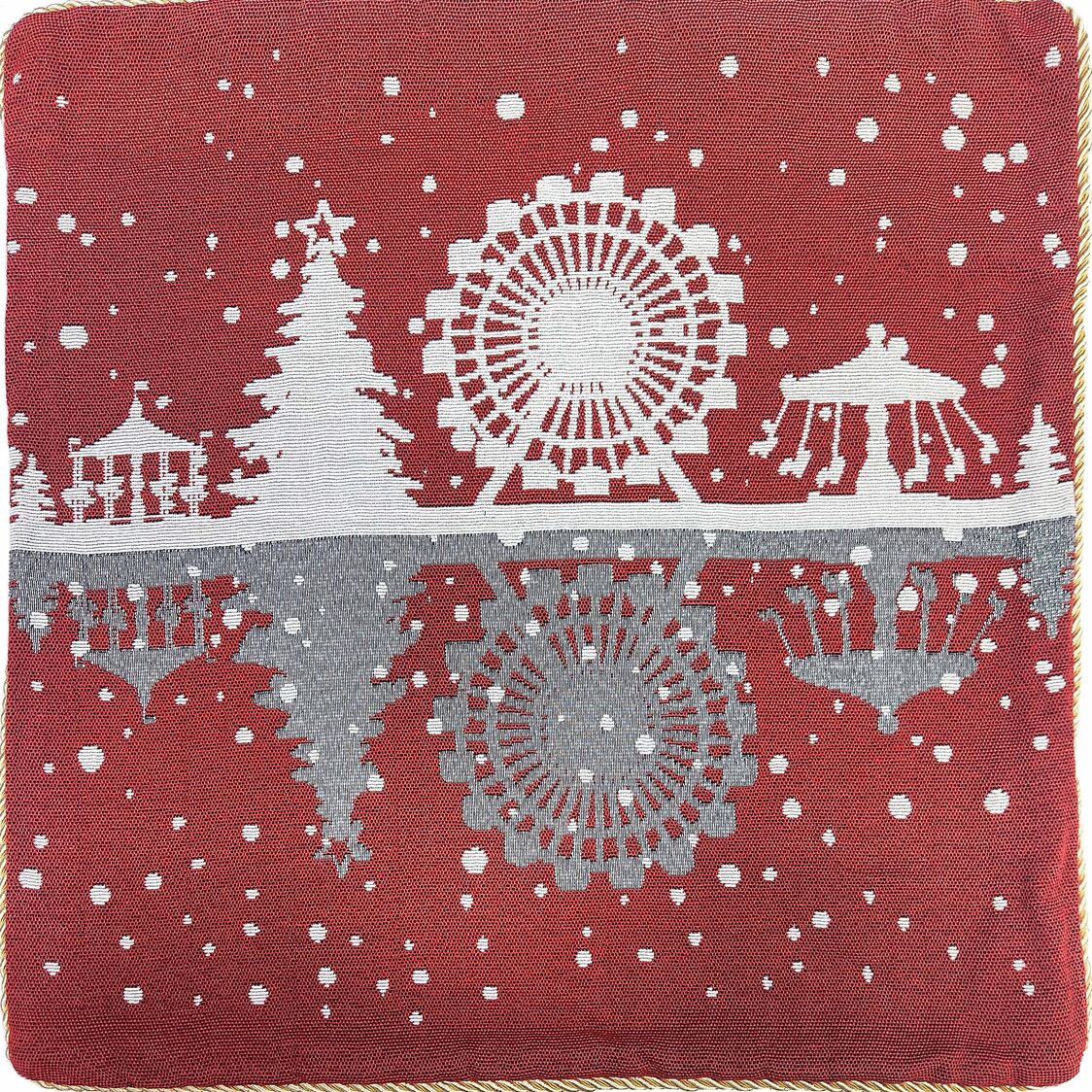 J. Rapee Carnival Cushion Cover Red