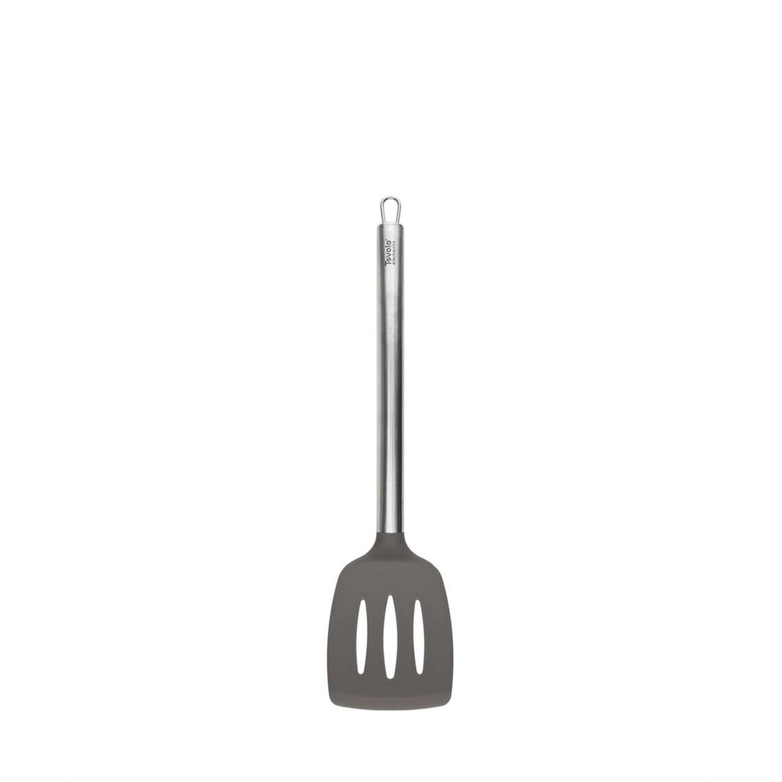 Tovolo Elements Stainless Steel Handled Slotted Turner - Charcoal