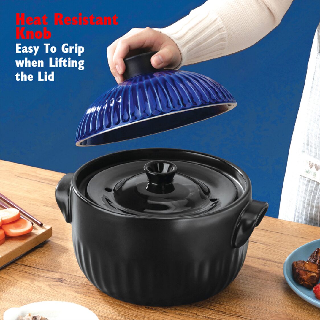 ASD Tornado Claypot Casserole 2L - 2 Lids (RXC20M1Q)