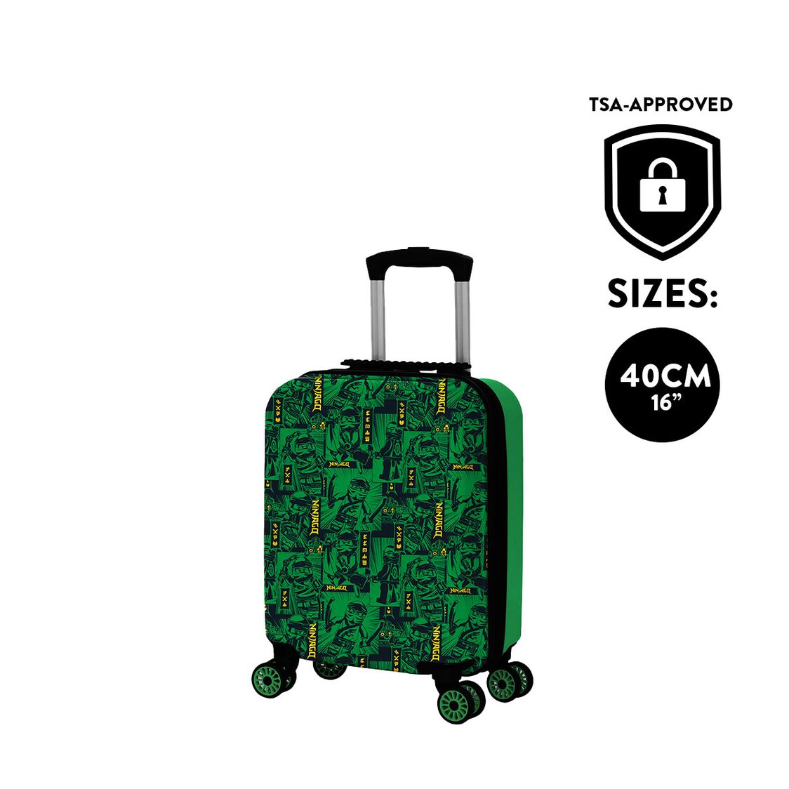 Lego Playdate Luggage - Ninjago Green