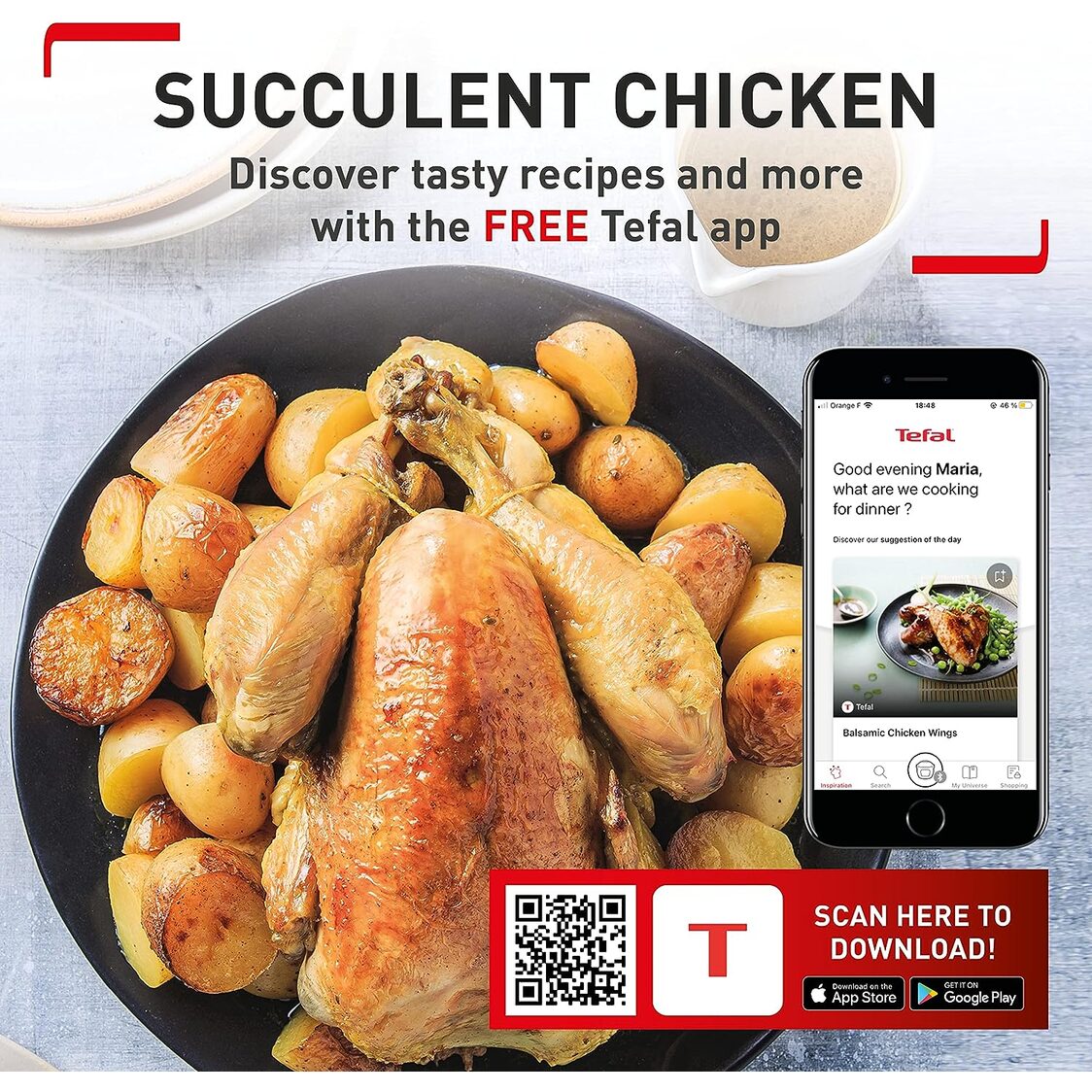 Tefal Easy Fry Air Fryer Oven & Grill with 7 Accessories 11L (FW5018)