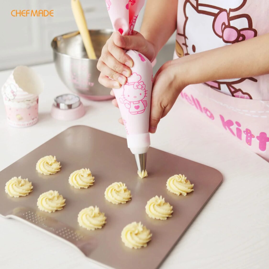 Chefmade Tpu Pastry Bag 40.5X22cm Pink Hello Kitty (1898cm-KT7040)