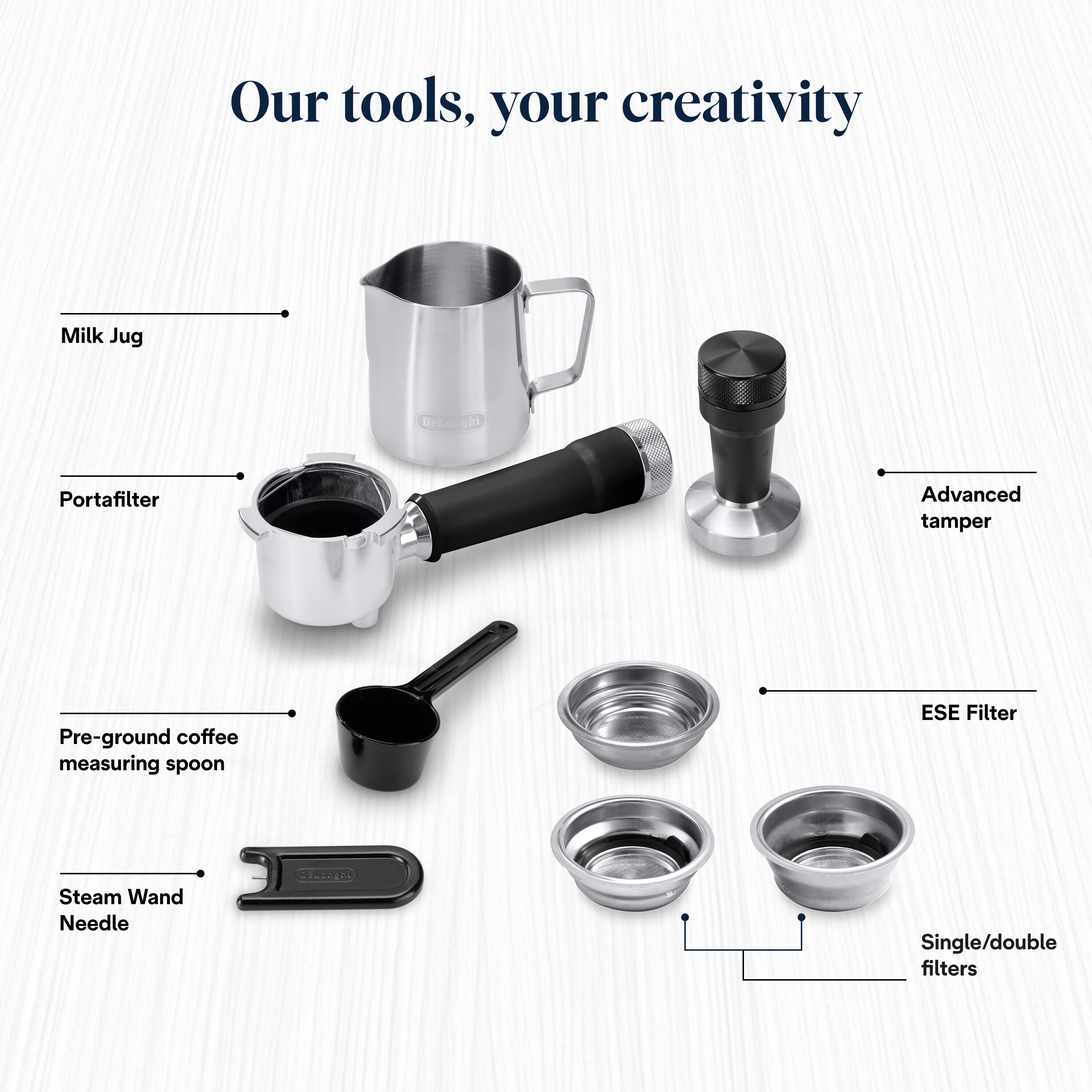 Delonghi Coffee Machine Espresso-pump Dedica Duo Metal (EC890.M)