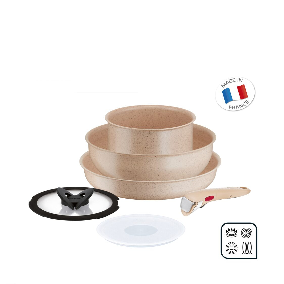 TEFAL Ingenio Delight 6pc Premium Induction Cookware Set (L78395)