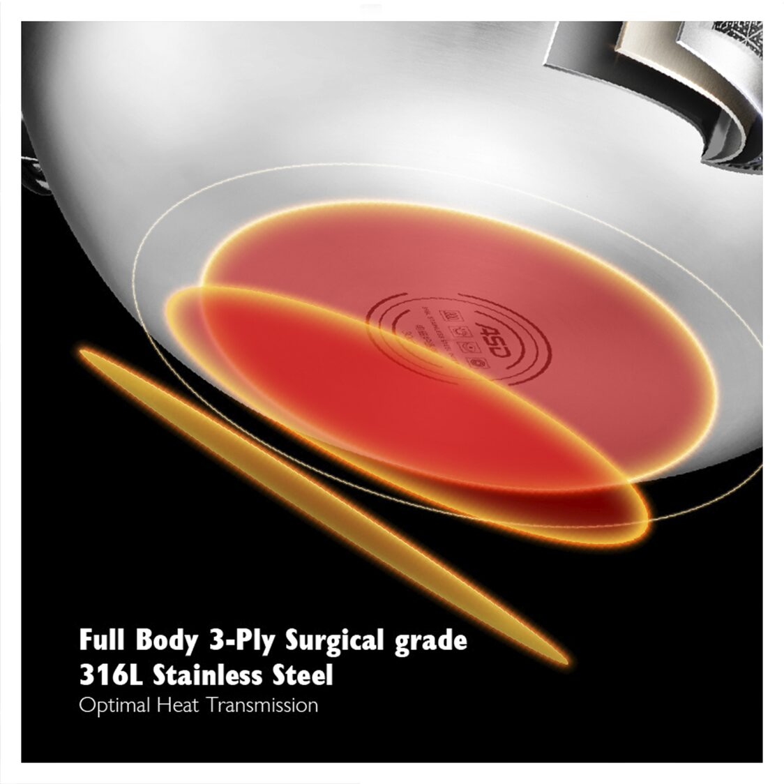 ASD Hybrid 3-Ply IH Hex-Wok 32cm (HP32HHW)