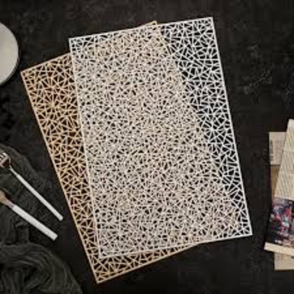 J. Rapee Splash Placemat Silver