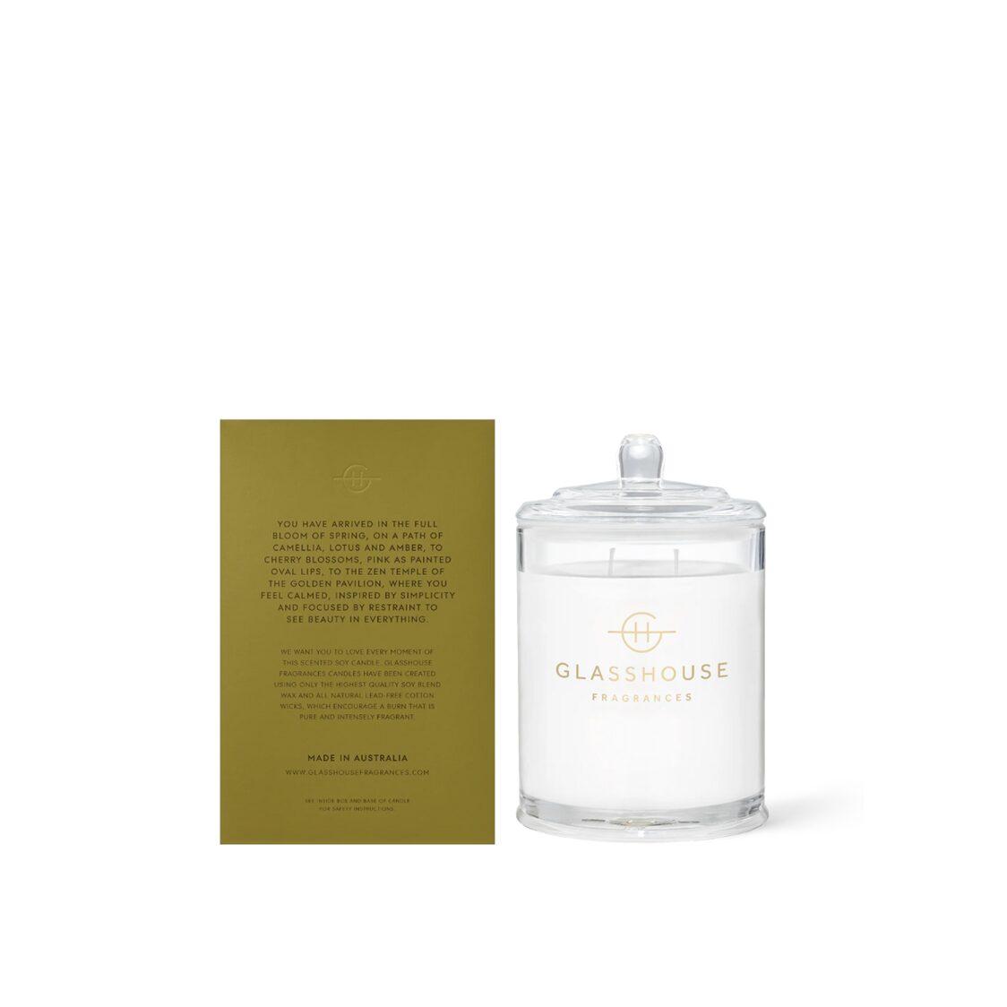 Glasshouse Soy Candle 380g | Kyoto in Bloom