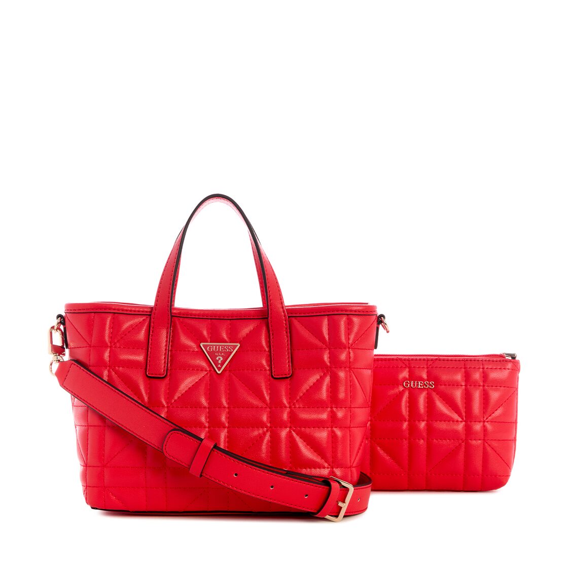 Guess Edita Mini Tote - Coral Red