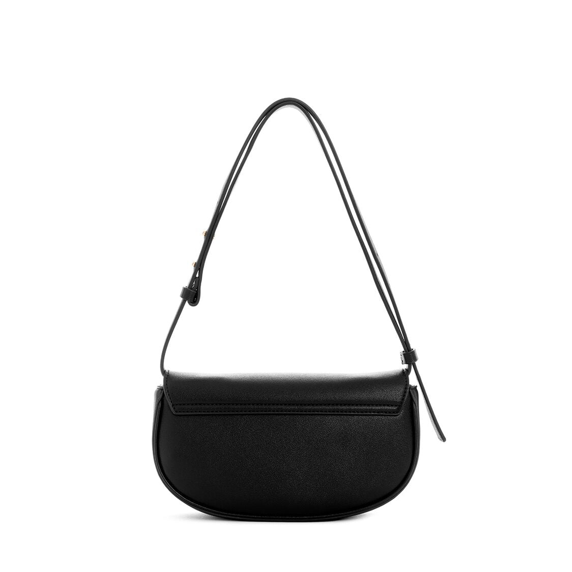 Guess Mauve Mini Conv Flp Shlder Bag, Black