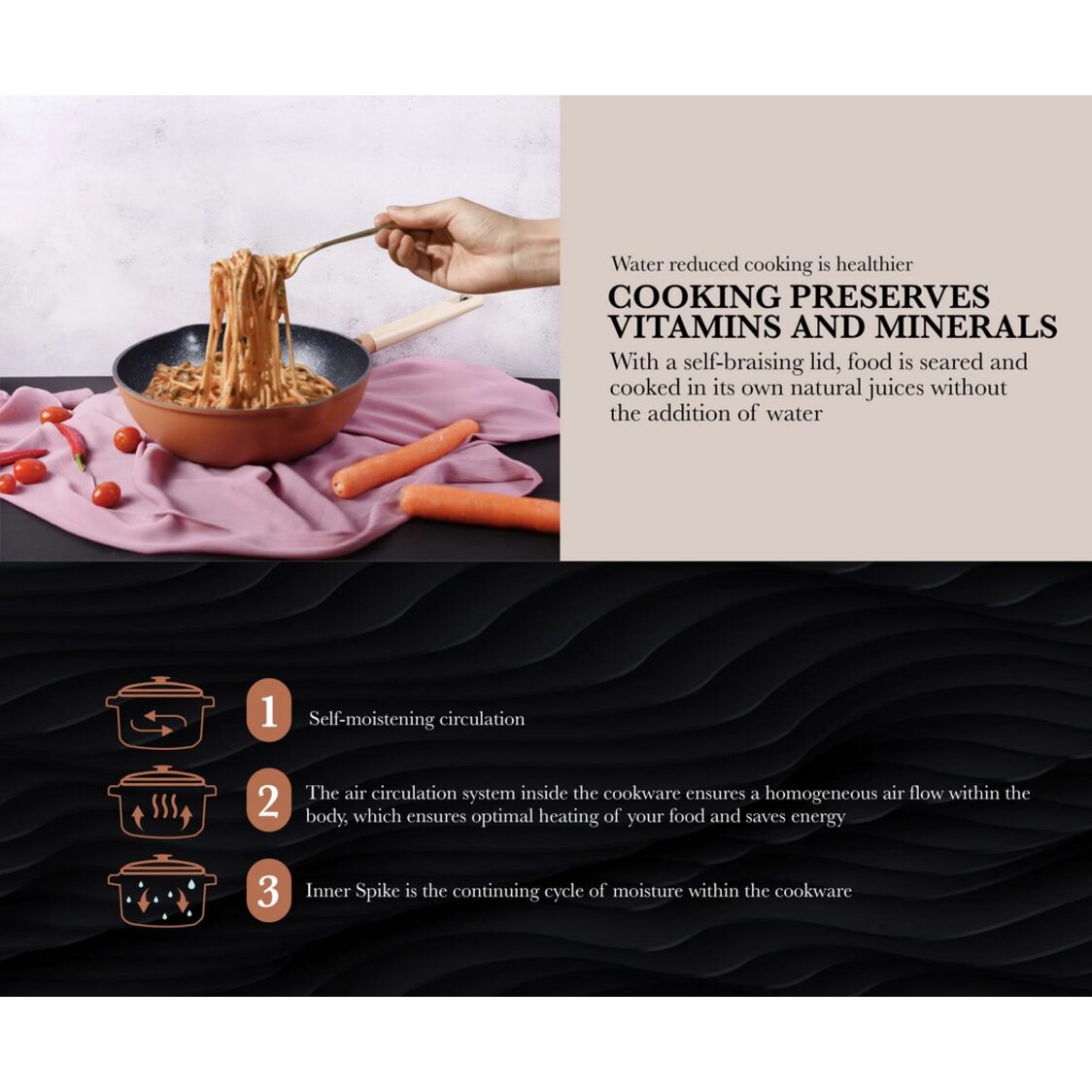 La Gourmet Shogun Morandi 28cm Cover Wok LGSMMI94606