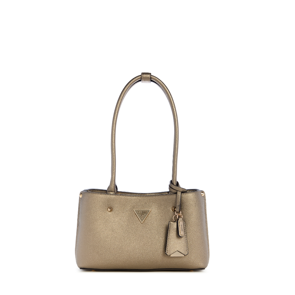 Guess Meridian Ii Shoulder Satchel - Pewter