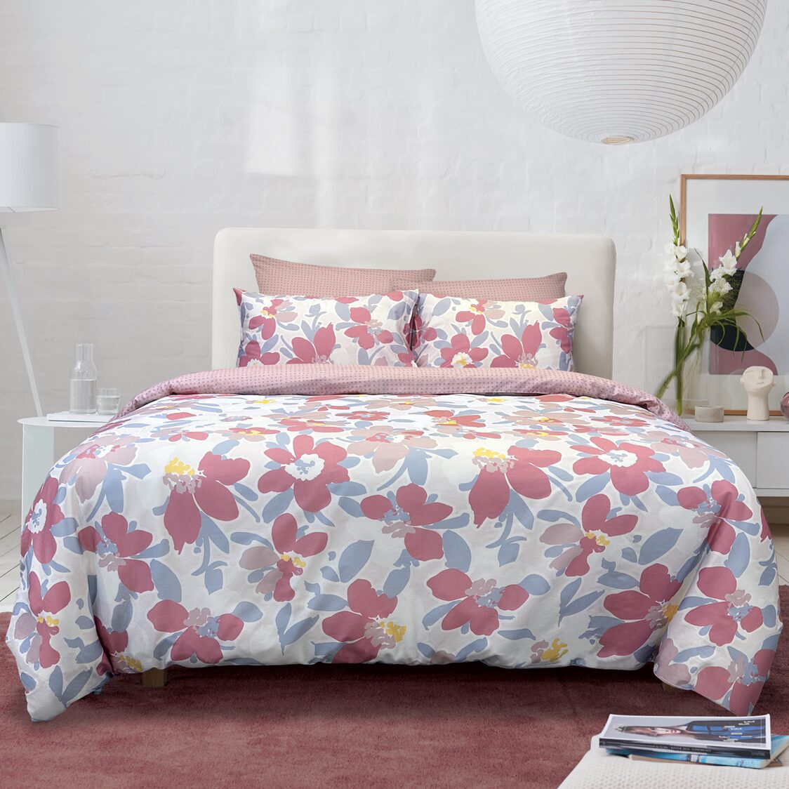 Esprit 100% Cotton Luster Sateen Comforter 1200TC Camellia
