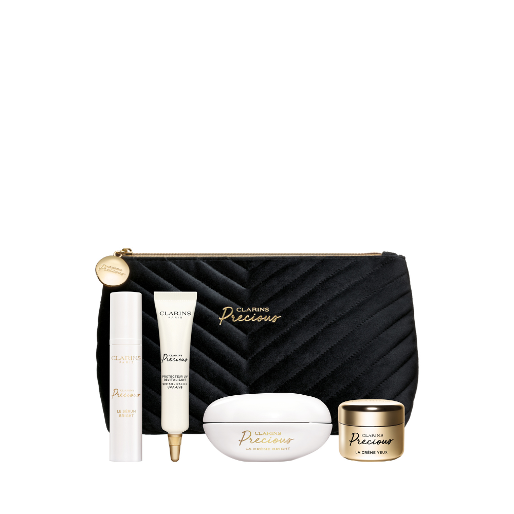 Receive additional 5pc Precious gift (Worth $494) with $1,200 spend on Clarins Precious range (Gift withPurchase)