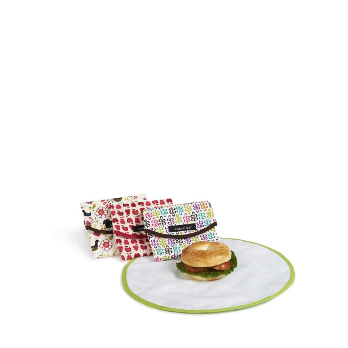 Keep Leaf Food Wrap Black & White Design