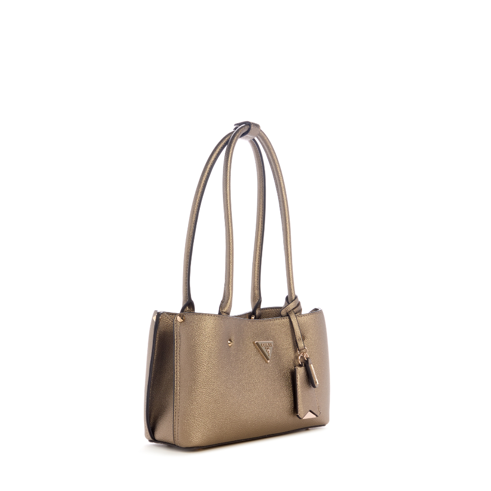 Guess Meridian Ii Shoulder Satchel - Pewter