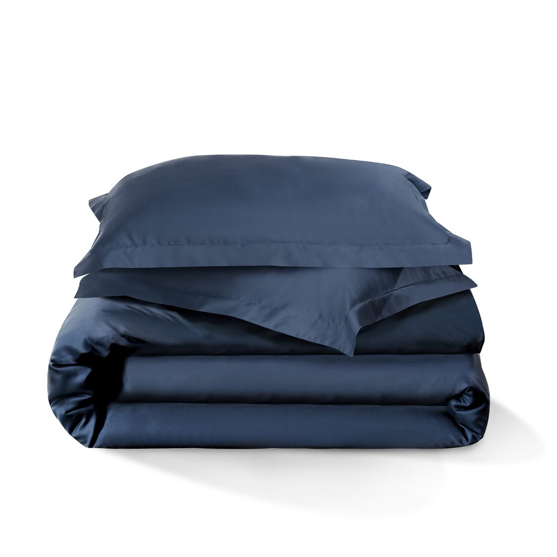 Bellami Tencel Organic Cotton Heirloom Solid 1300TC Fitted Sheet / Bedset - Denim Blu