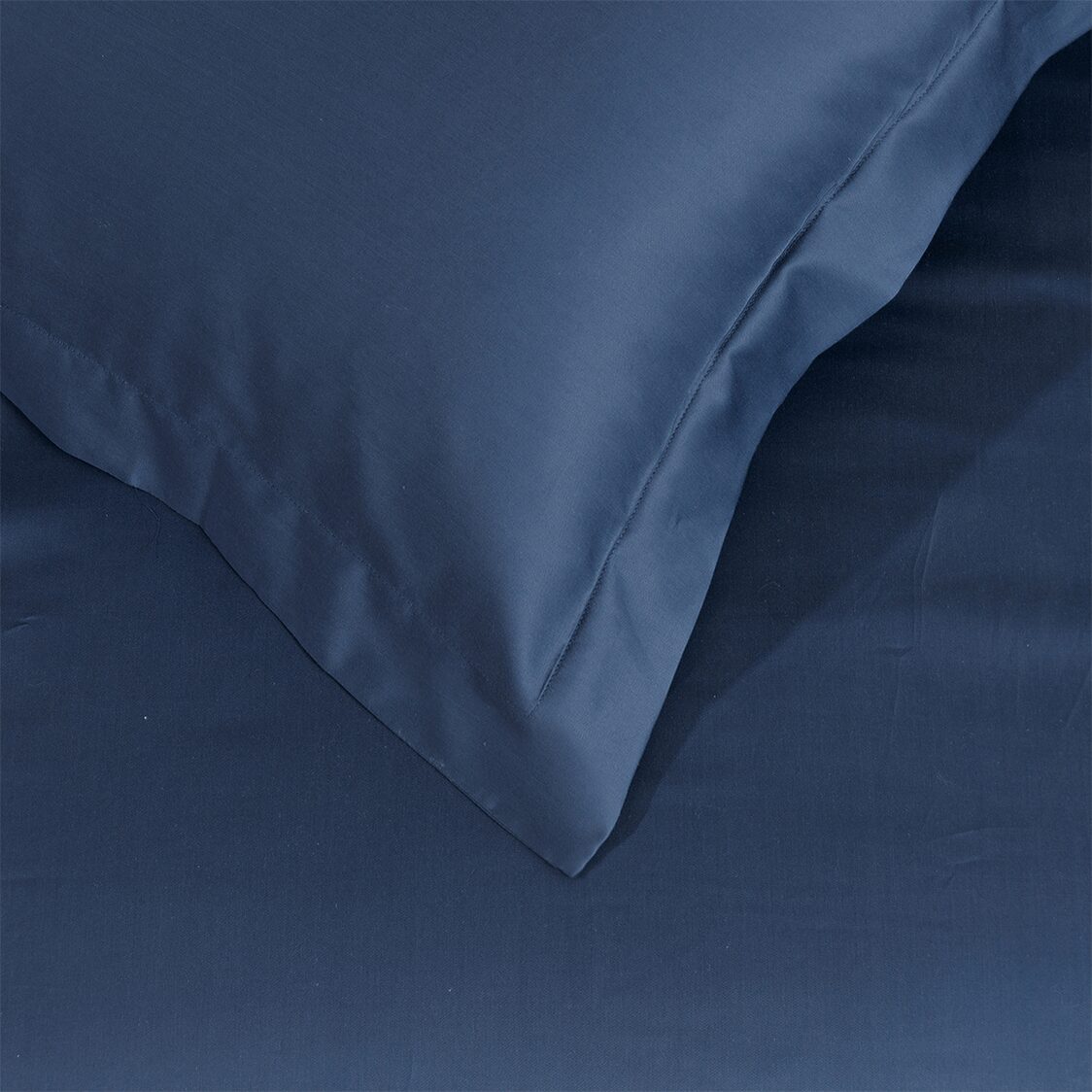 Bellami Tencel Organic Cotton Heirloom Solid 1300TC Fitted Sheet / Bedset - Denim Blu