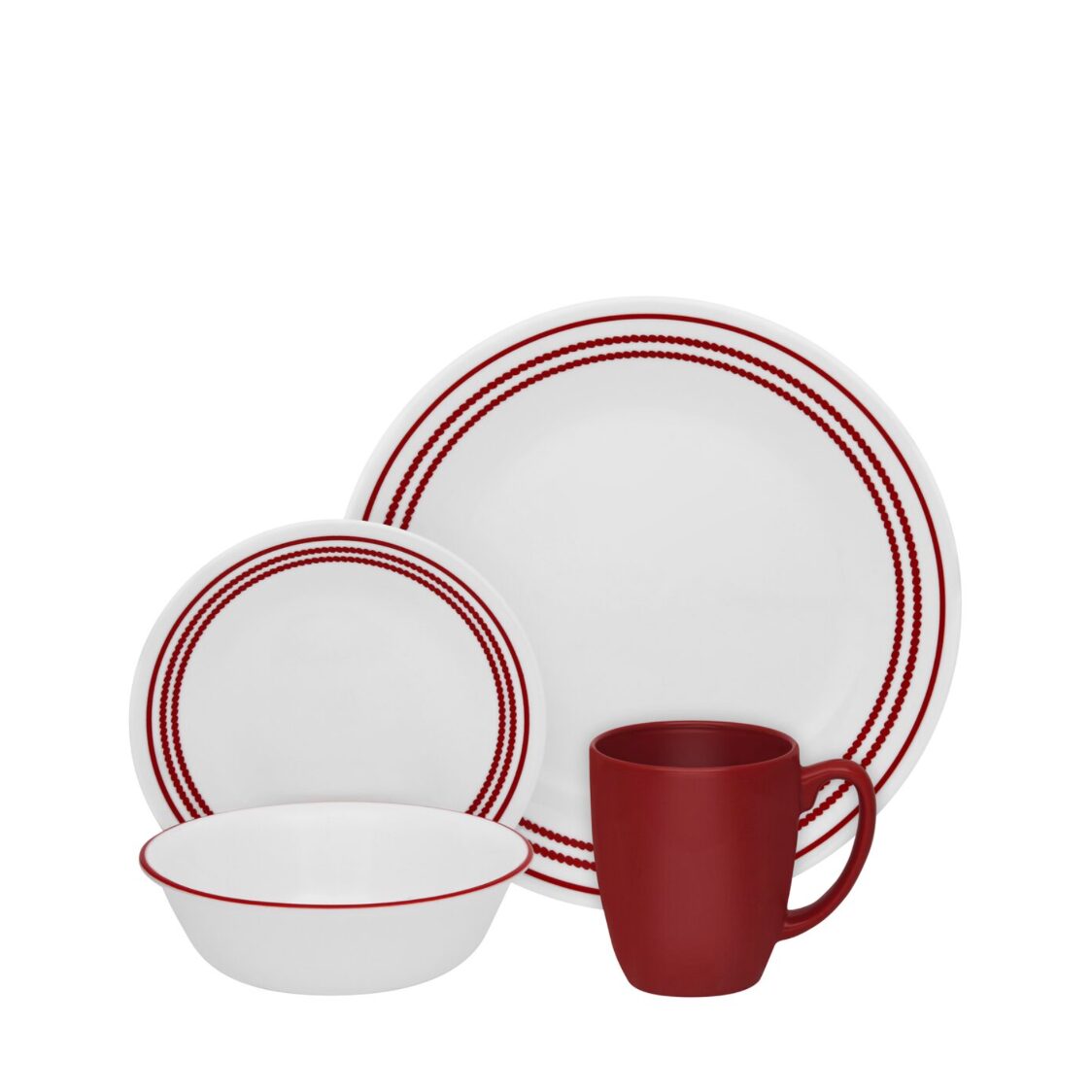 Corelle 16pc Dinner Set - Ruby Red 16S-RR-PH
