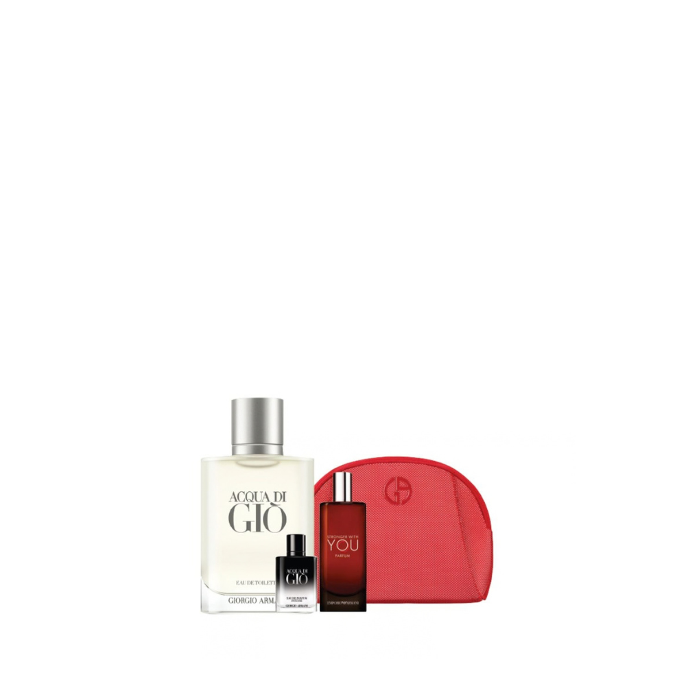 Receive 4-pc gift including full sized perfume with $280 nett spend on Giorgio Armani Fragrance for HIM (Gift with Purchase)