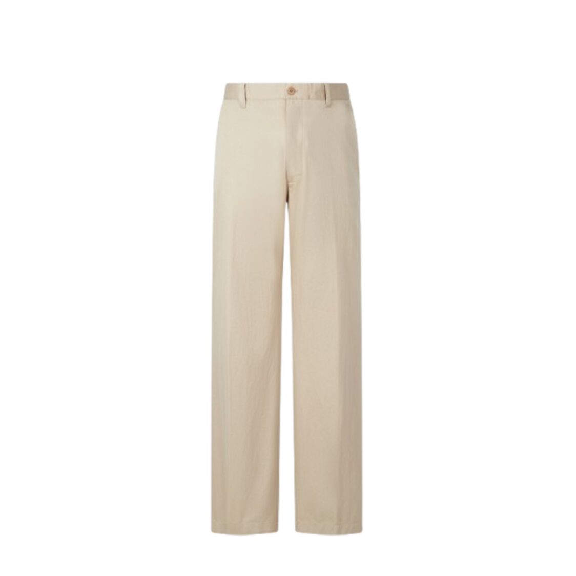 Man On The Boon Washed Cotton Chino Pants Beige