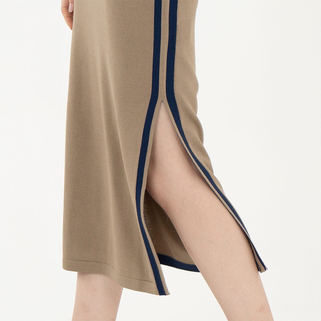 K/Woods Ice Cool Sleek Utility Skirt in Camel