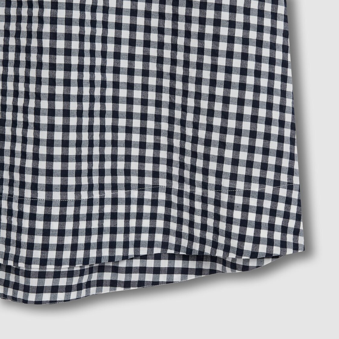 Jaju Women Cotton Seersucker Short Sleeve Pajama Dress Light Navy