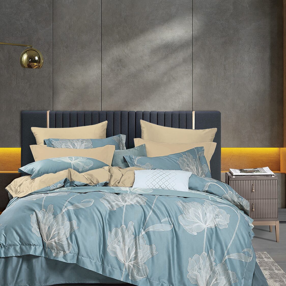 Charles Millen Signature Collection - Chevalier 100% Pima Cotton Deluxe Fitted Sheet Set / Bed Set